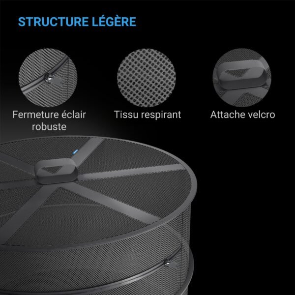 AC INFINITY Filet de séchage suspendu à 4 étages, diamètre 45 cm – Image 3