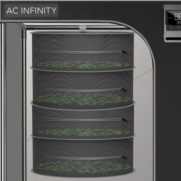 AC INFINITY Filet de séchage suspendu à 4 étages, diamètre 45 cm – Image 6