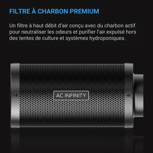 AC INFINITY Filtre à charbon actif, Charbon Australien, 200 mm – Image 2