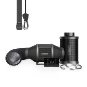 AC INFINITY Kit de filtration 100 mm, Extracteur d&rsquo;air avec Controller AI+, Filtre à charbon & Gaine