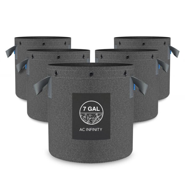 AC INFINITY Pots en textile réutilisables très résistants, 26.5 litres, lot de 5