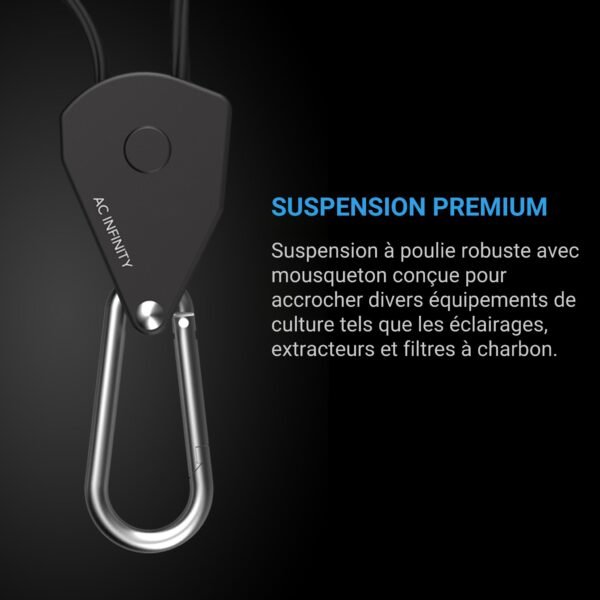 AC INFINITY Système de suspension robuste et réglable, une paire – Image 2