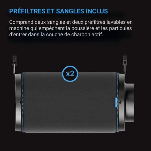 AC INFINITY Filtre à charbon actif, Charbon Australien, 200 mm – Image 6
