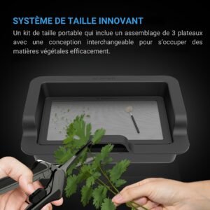 AC INFINITY Système de grand plateau de taille, kit de 3 plateaux et 2 tamis, conception interchangeable et ergonomique