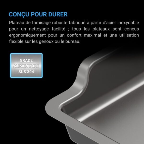 AC INFINITY Système de grand plateau de taille, kit de 3 plateaux et 2 tamis, conception interchangeable et ergonomique – Image 4