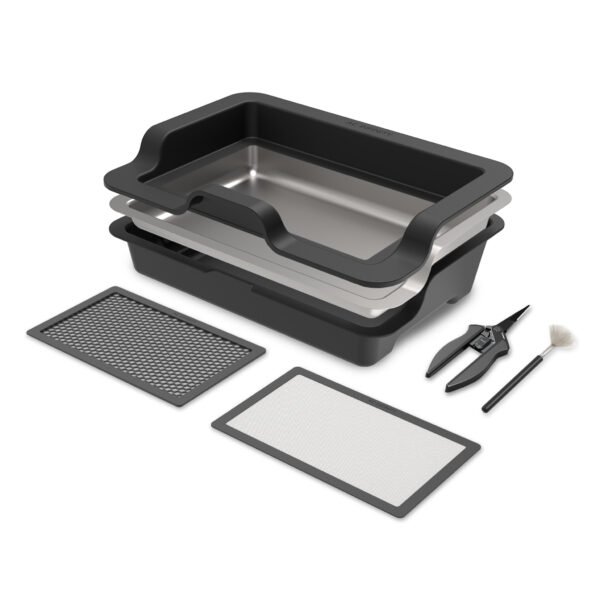 AC INFINITY Système de grand plateau de taille, kit de 3 plateaux et 2 tamis, conception interchangeable et ergonomique
