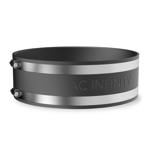 AC INFINITY Raccord en caoutchouc insonorisant avec colliers de serrage en acier inoxydable, 200 mm