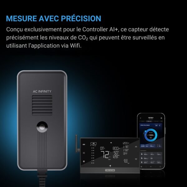AC INFINITY Capteur CO2 + lumière pour Controller AI+ – Image 2