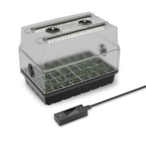 AC INFINITY Serre de germination et bouturage avec rehausse, avec éclairage LED Samsung LM301H EVO, plateau 5×8
