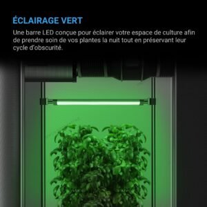 AC INFINITY IONBEAM Green, lampe LED verte de travail avec variateur et minuteur, 40,7 cm