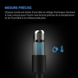 AC INFINITY Capteur de climat pour Controller 69 Pro, Pro+ et Appareils UIS, mesures précises de témpérature, humidité et VPD, 609,6 cm