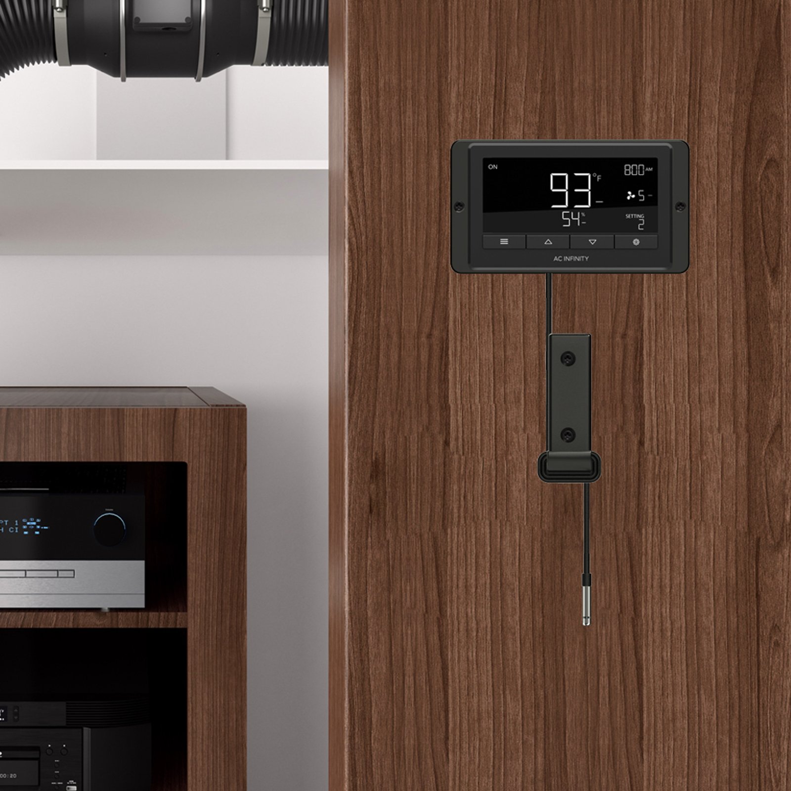 AC INFINITY Capteur de climat pour Controller 69 Pro, Pro+ et Appareils UIS, mesures précises de témpérature, humidité et VPD, 609,6 cm – Image 6