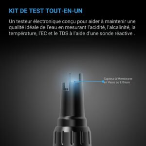 AC INFINITY Kit de Mesure Hydroponique PRO, Testeur de pH et EC avec Sonde Interchangeable