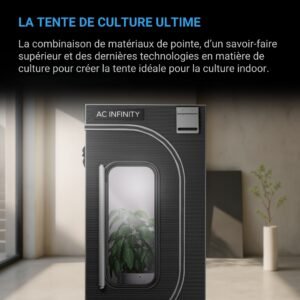 AC INFINITY CLOUDLAB 866, Tente de culture, Tissu Mylar Diamond 2000D, 150 cm x 150 cm x 200 cm