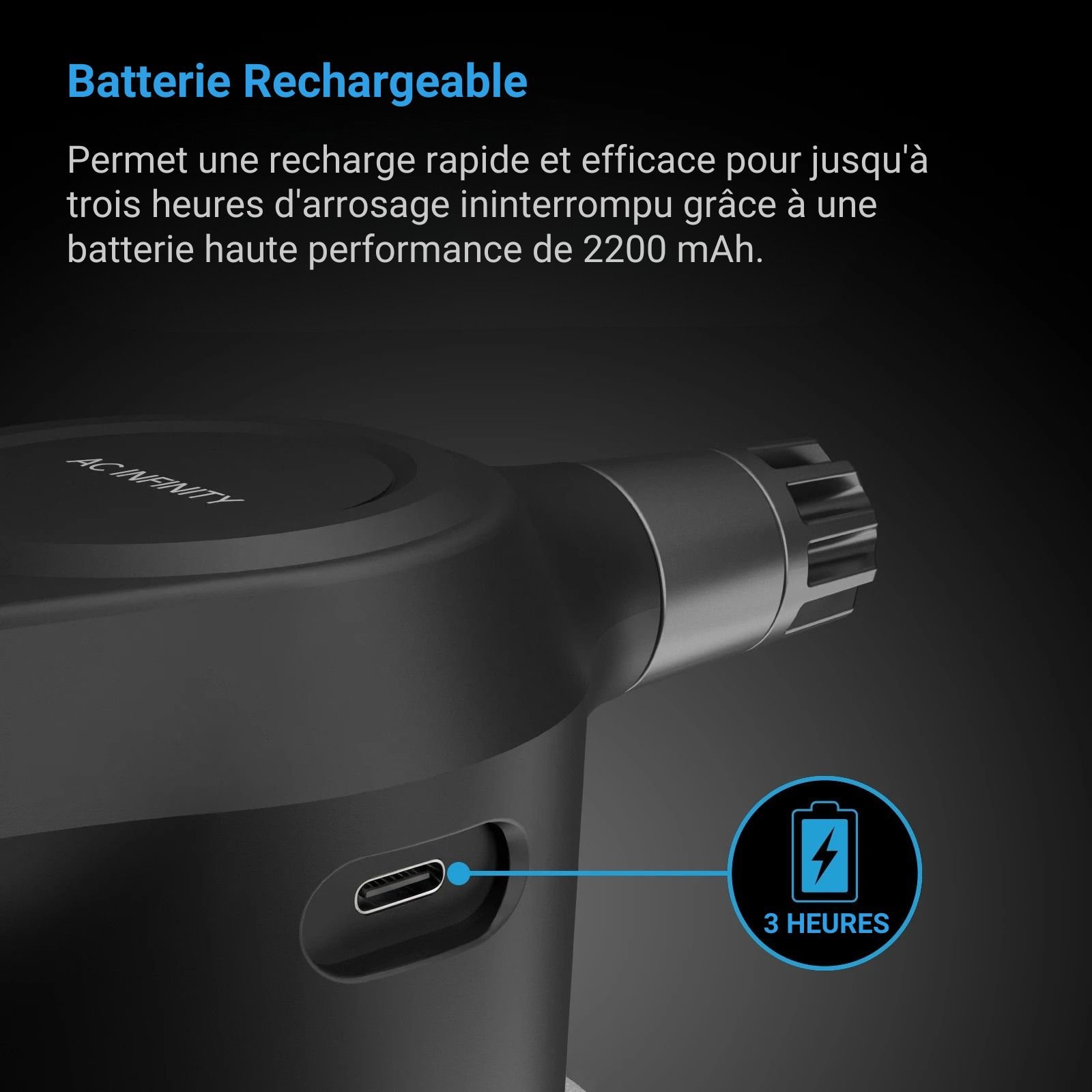 AC INFINITY Pulvérisateur Automatique Électrique, 2 Litres, Blanc – Image 5