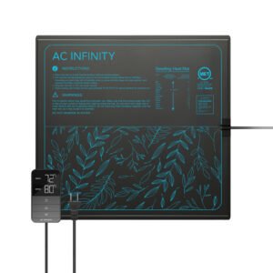 AC INFINITY SUNCORE H5, Tapis Chaufant pour Semis avec Contrôleur de Température, IP-67, 50,8 x 52,7 cm