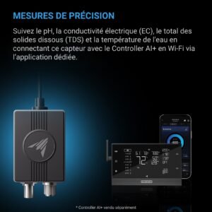 AC INFINITY Capteur Hydro pour Controller AI+, mesure du pH, EC, TDS et Température de l’eau