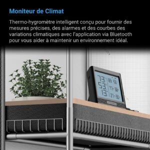 AC INFINITY Thermo-hygromètre Intelligent B2 avec Sonde Intégrée