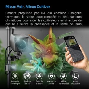 AC INFINITY SPECTRON 7, Caméra 4K avec Analyse Avancée par IA, Imagerie Thermique et Caméra Secondaire